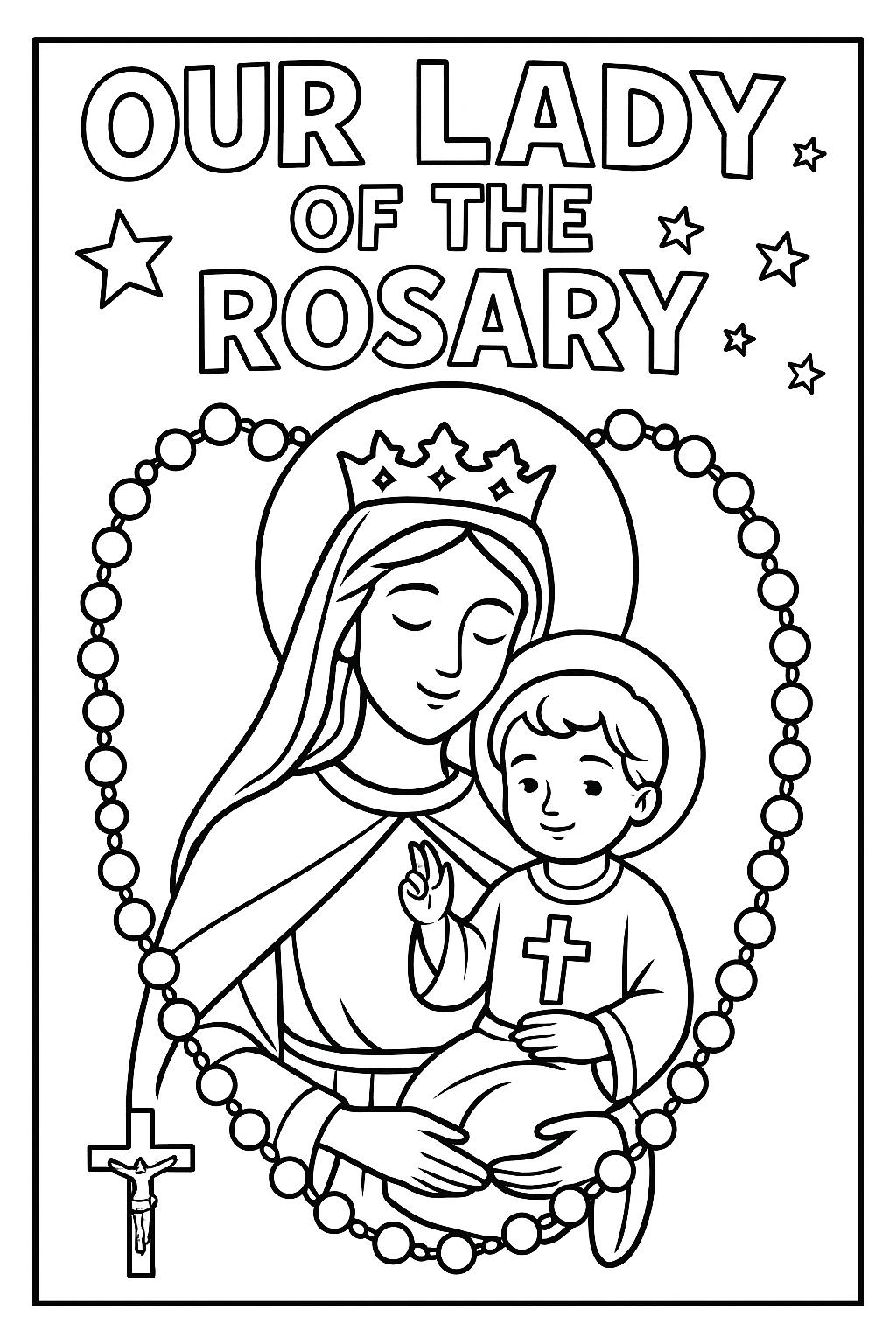 Sweet Faith Studio- Our Lady of the Rosary