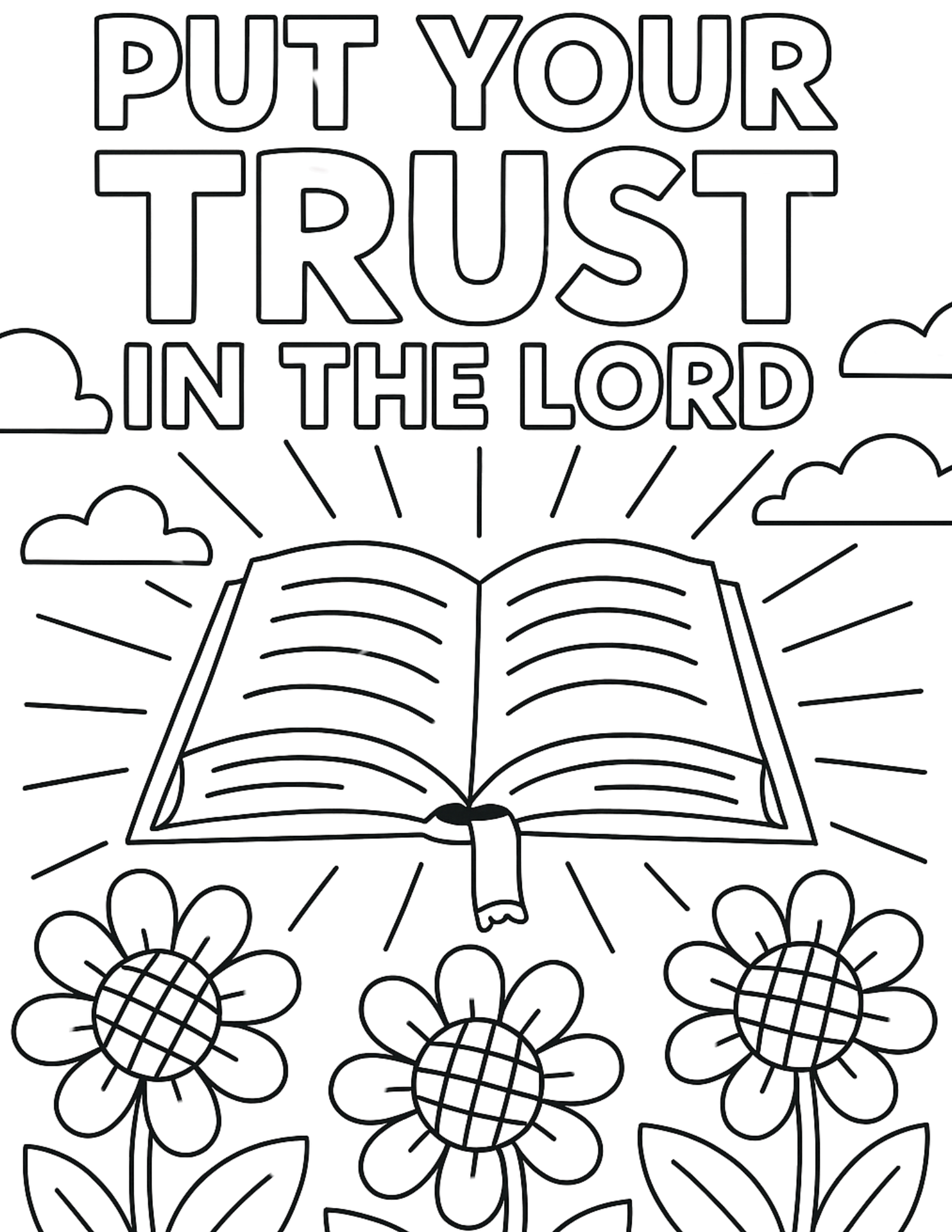 Sweet Faith Studio- Put Your Trust in the Lord