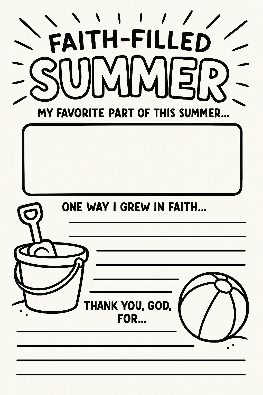 Sweet Faith Studio- Faith Filled Summer