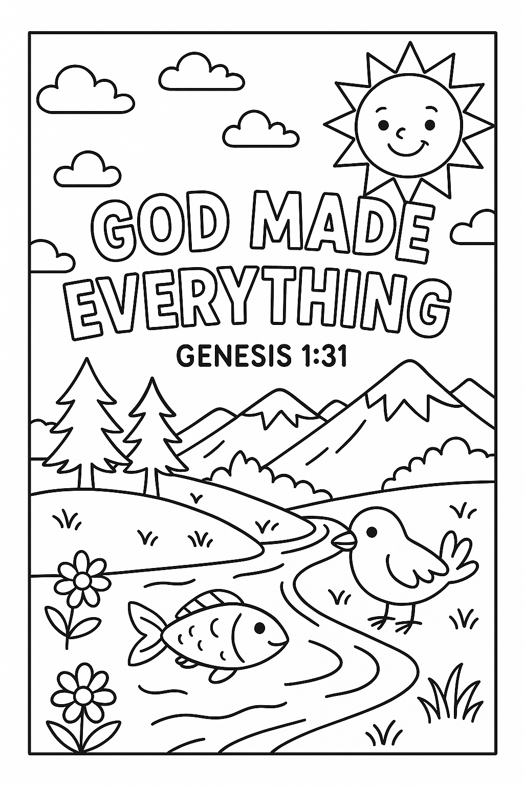 Sweet Faith Studio- God Made Everything